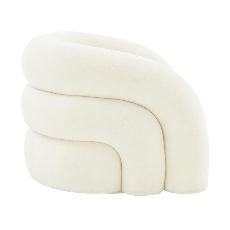 Slipper Velvet Swivel Chair