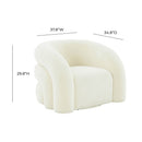 Slipper Velvet Swivel Chair