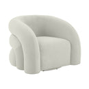 Slipper Velvet Swivel Chair