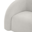 Slipper Velvet Swivel Chair