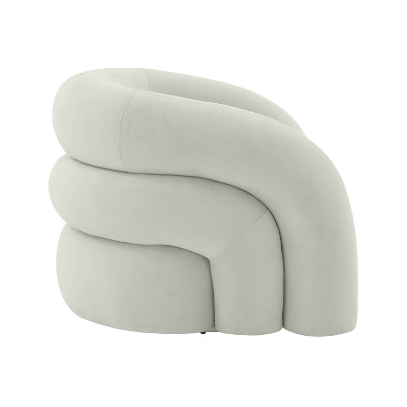 Slipper Velvet Swivel Chair