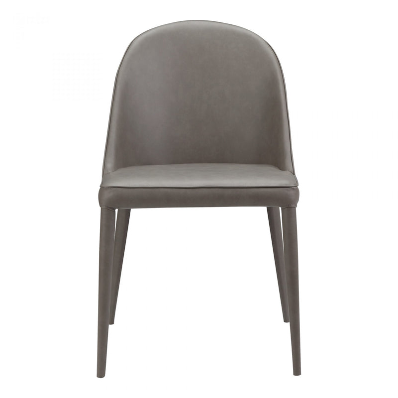 Burton Pu Dining Chair Dark Grey