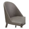 Burton Pu Dining Chair Dark Grey