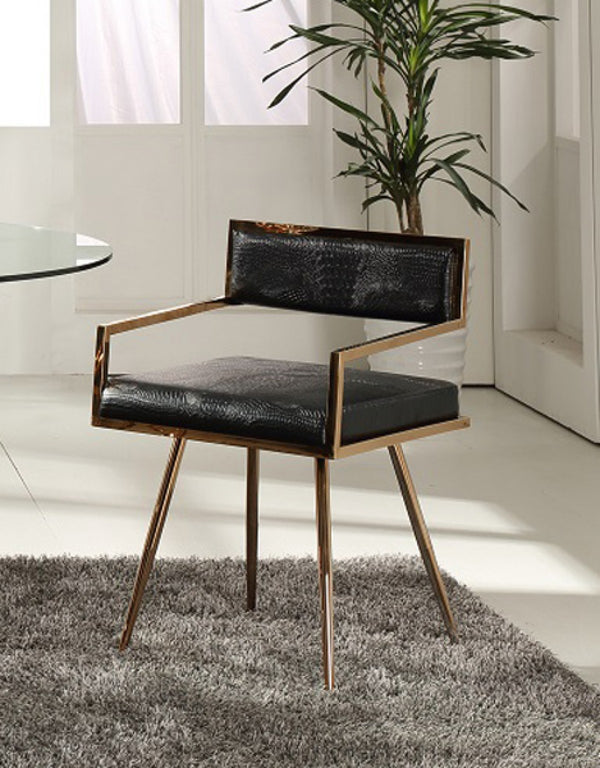 Modrest Rosario Modern Rosegold Dining Chair