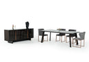 Modrest Chadwick Modern Ebony & Rosegold Dining Table