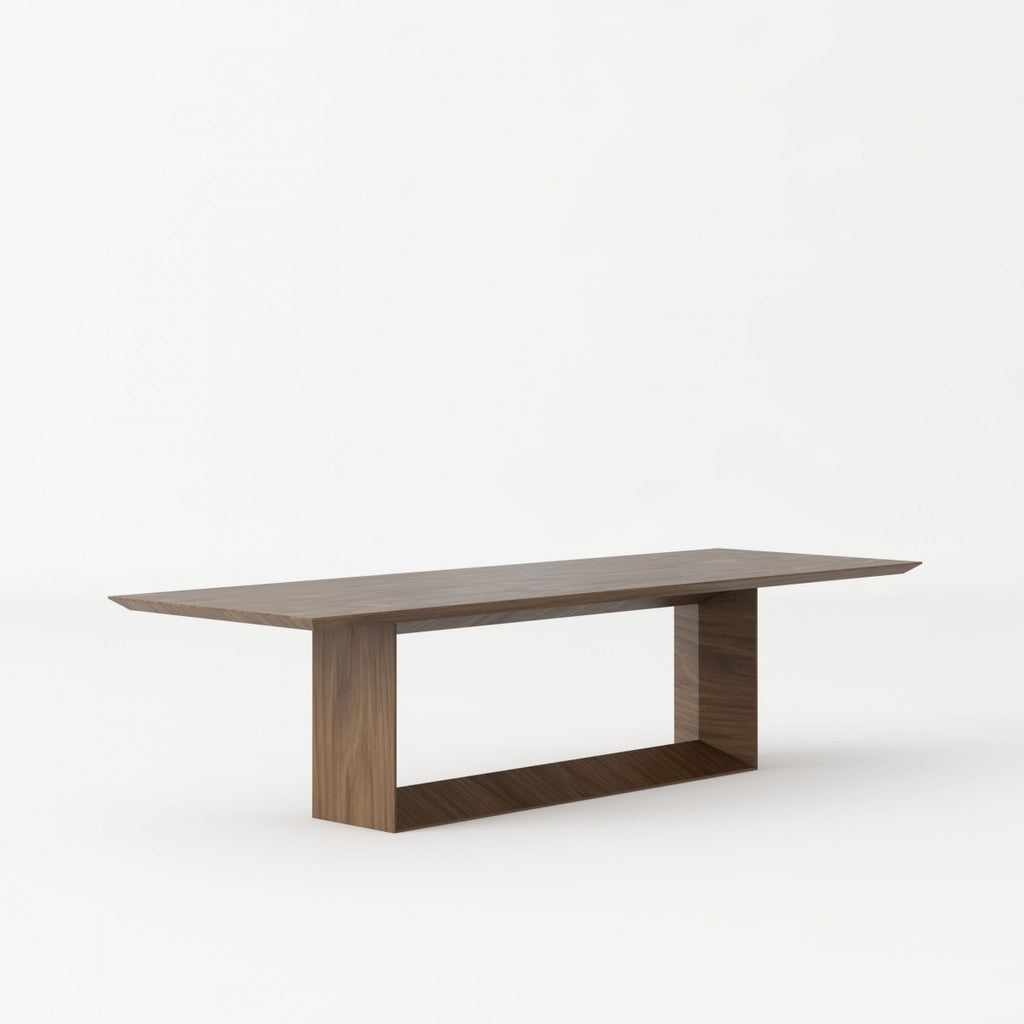 Modrest Channa - Modern Walnut Dining Table – Hollywood Glam Furnitures