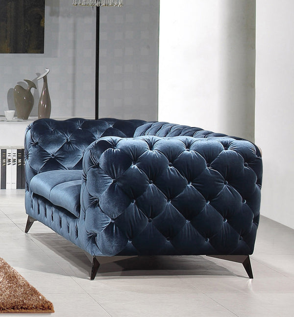 Divani Casa Delilah Modern Fabric Loveseat