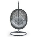 Hide Outdoor Gray Patio Swing Chair With Stand