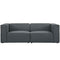 Mingle 2 Piece Upholstered Fabric Sectional