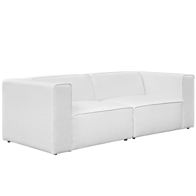 Mingle 2 Piece Upholstered Fabric Sectional