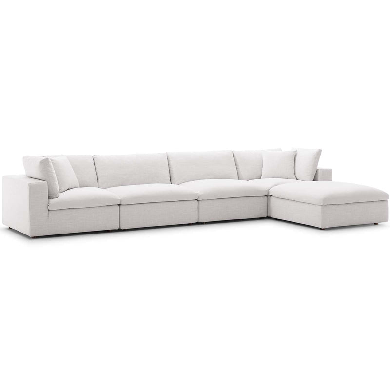 Cloud Down Filled 5 pcs Modular Sectional