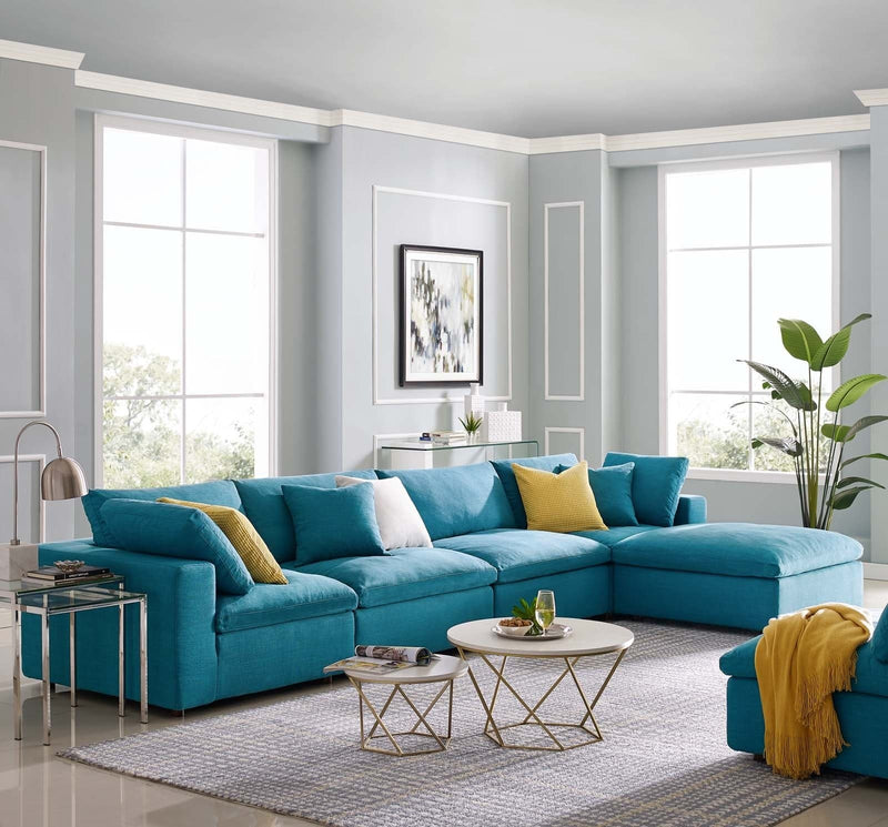 Cloud Down Filled 5 pcs Modular Sectional