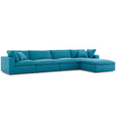 Cloud Down Filled 5 pcs Modular Sectional