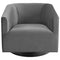 Twist Accent Lounge Performance Velvet Swivel Chair