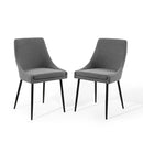 Upholstered Fabric Dining Chairs - Set of 2