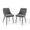 Upholstered Fabric Dining Chairs - Set of 2