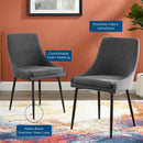 Upholstered Fabric Dining Chairs - Set of 2