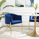 Tufted Performance Velvet Accent Dining Armchair