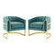 Esteem Accent Armchair Performance Velvet Set of 2