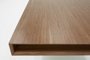 Modrest Encino Modern Walnut & Glass Dining Table