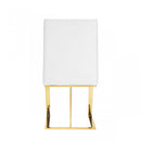 Modrest Frankie - Contemporary White & Gold Dining Chair
