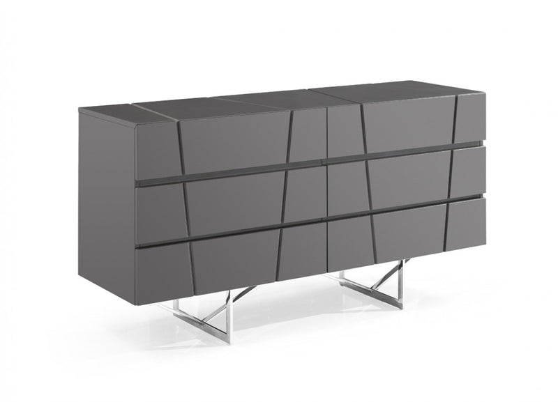 Modrest Chrysler Modern Grey Bedroom Set