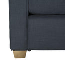 Fraiser Navy Linen Sofa