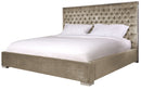 Chester Champagne Velvet Bed