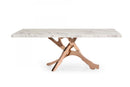 Modrest Legend - Modern White Marble & Rosegold Dining Table