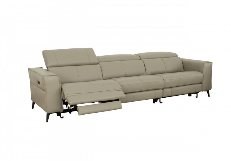 Divani Casa Nella - Modern Leather Sofa w/ Electric Recliners