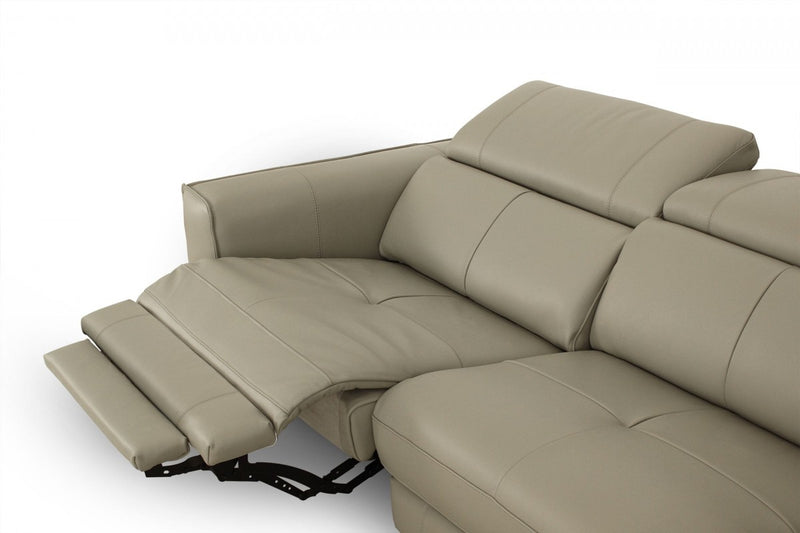 Divani Casa Nella - Modern Leather Sofa w/ Electric Recliners