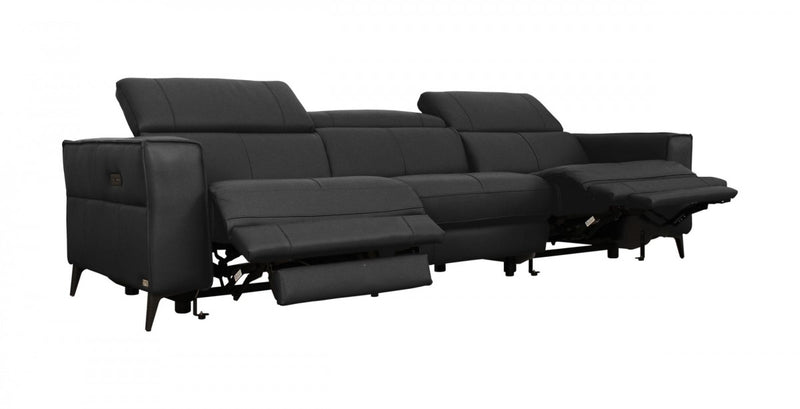 Divani Casa Nella - Modern Leather Sofa w/ Electric Recliners