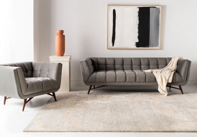 Onyx Mid - Century  Tufted Sofa