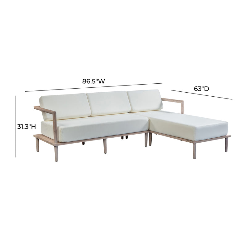 Emerson Cream Outdoor Sectional - RAF