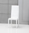 Donna - Contemporary White Leatherette Dining Chair (Set of 2)